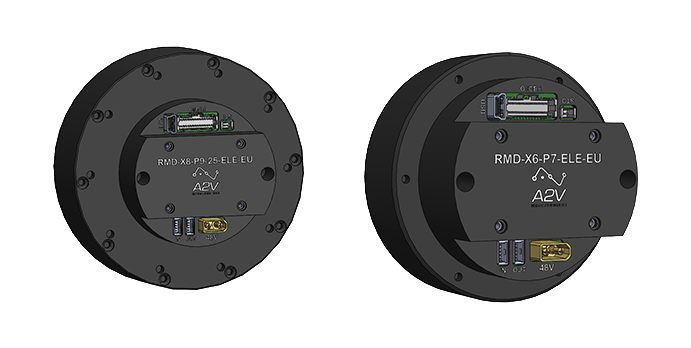 Actionneurs RMD avec carte EtherCAT intégrée pour robot industriel